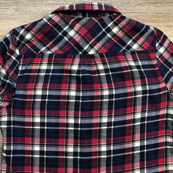 Levi’s Flannel Plaid Pearl Snap Shirt sz S - Picture 9 of 13